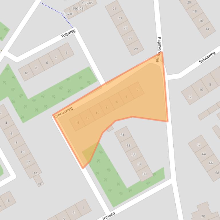 Kaart van postcodegebied 7021XB.