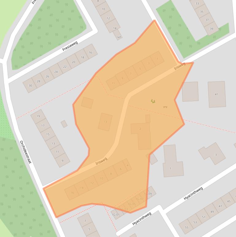 Kaart van postcodegebied 7021XC.