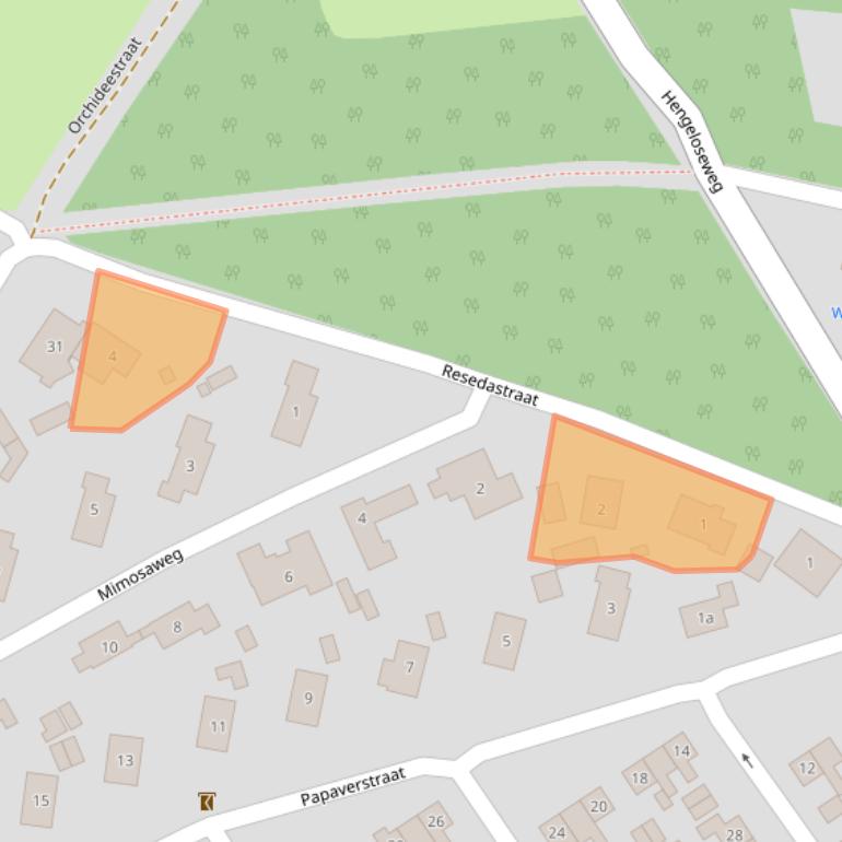 Kaart van postcodegebied 7021ZP.