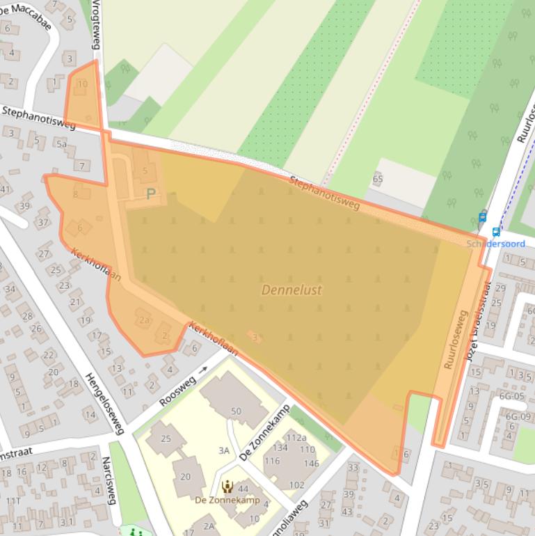 Kaart van postcodegebied 7021ZW.