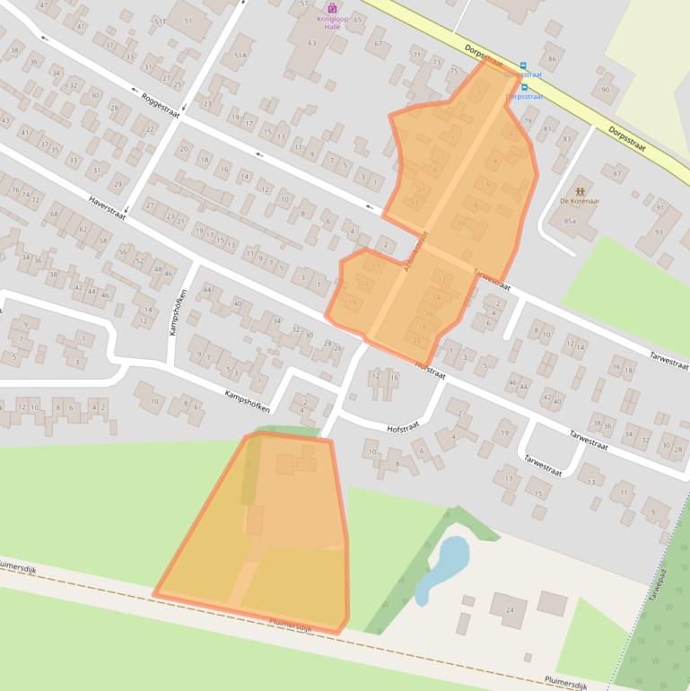 Kaart van postcodegebied 7025AJ.