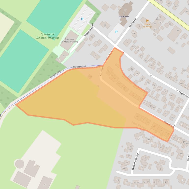 Kaart van postcodegebied 7025AL.