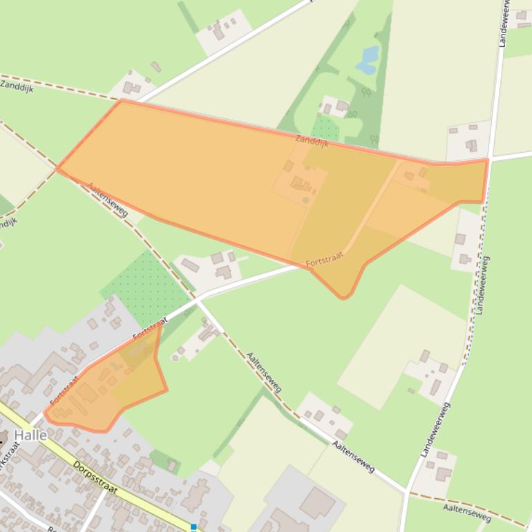 Kaart van postcodegebied 7025CD.