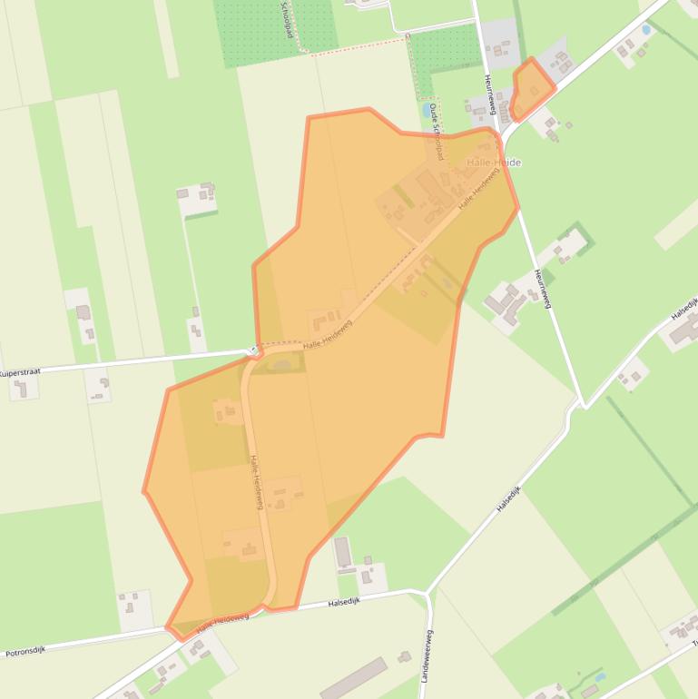 Kaart van postcodegebied 7025CL.