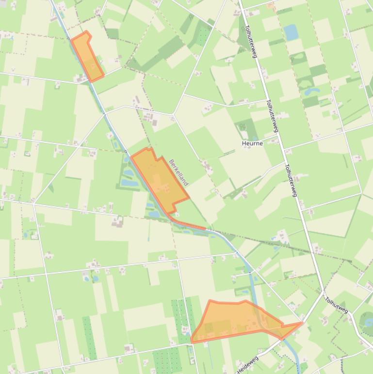 Kaart van postcodegebied 7025CW.