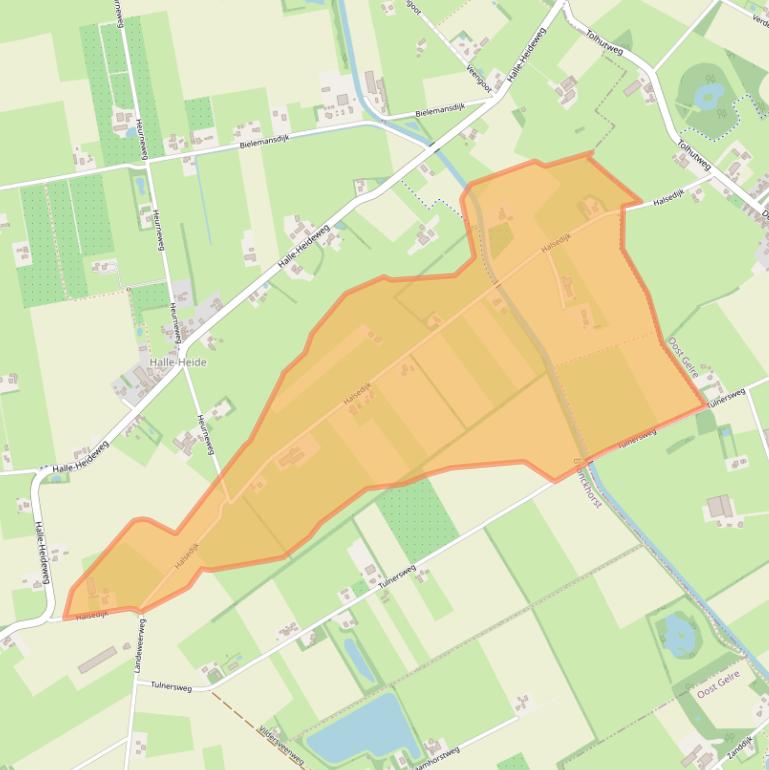 Kaart van postcodegebied 7025DA.