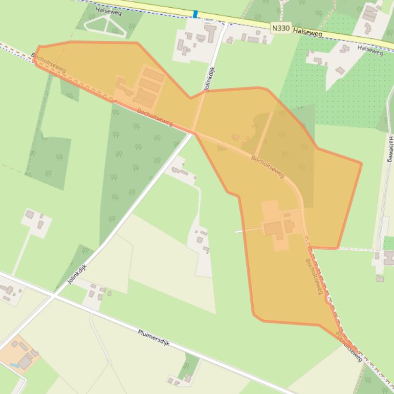 Kaart van postcodegebied 7025ER.