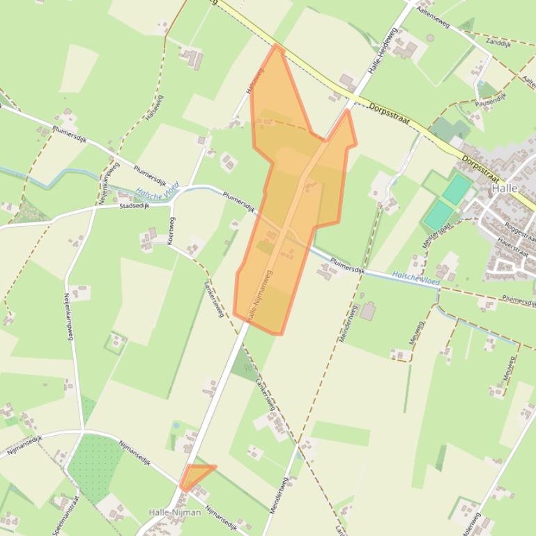 Kaart van postcodegebied 7025EZ.