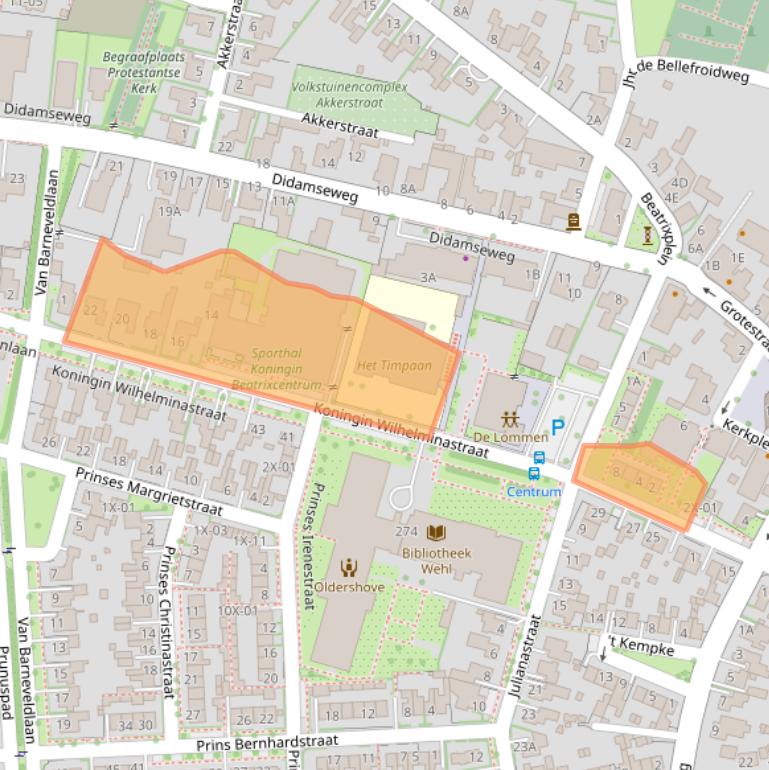 Kaart van postcodegebied 7031AC.