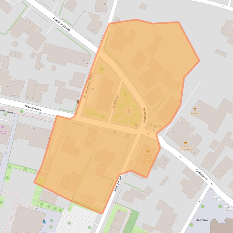 Kaart van postcodegebied 7031AJ.