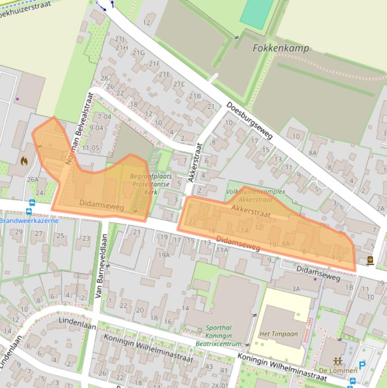 Kaart van postcodegebied 7031AL.
