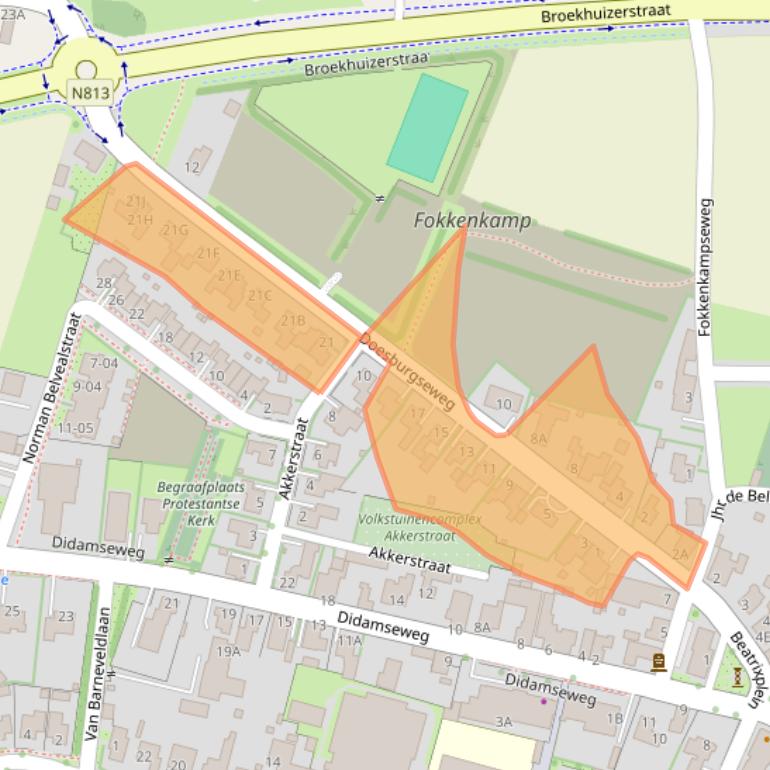 Kaart van postcodegebied 7031AN.