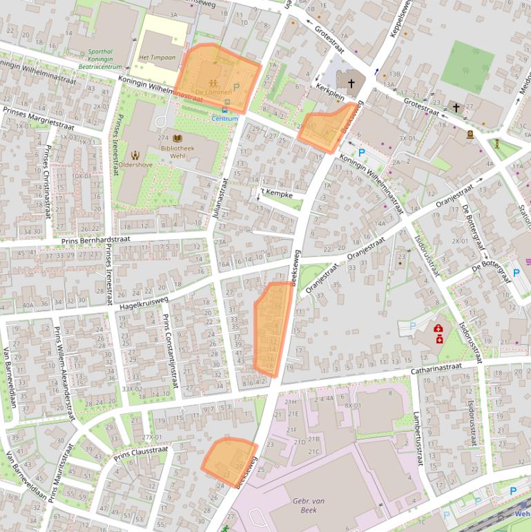 Kaart van postcodegebied 7031AW.