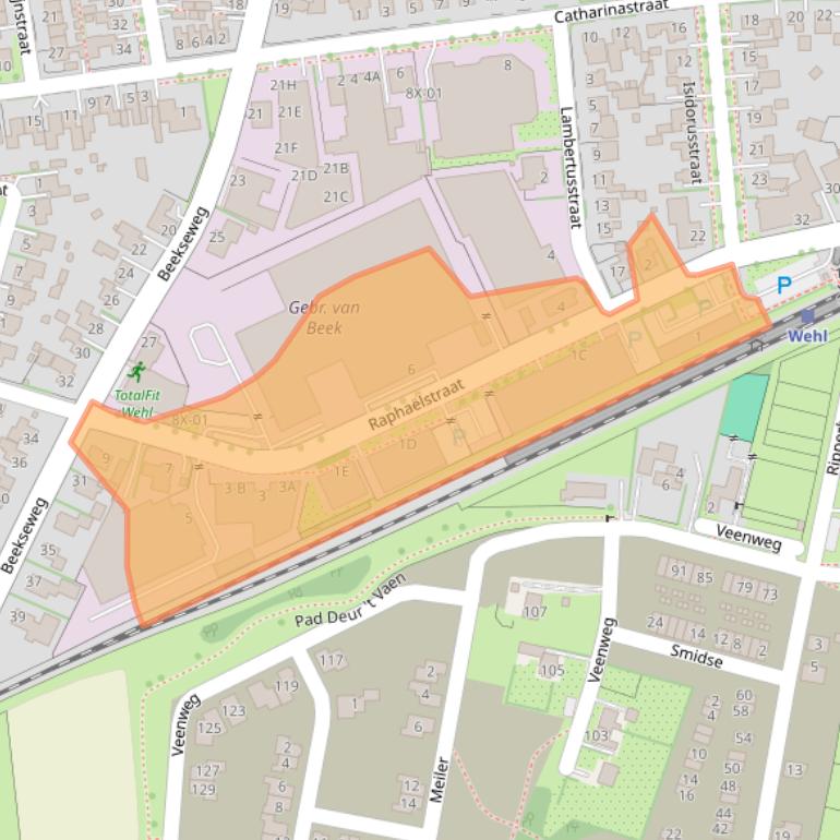 Kaart van postcodegebied 7031BA.