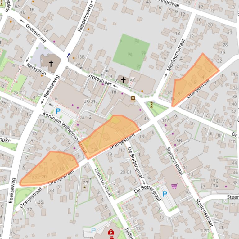 Kaart van postcodegebied 7031BL.