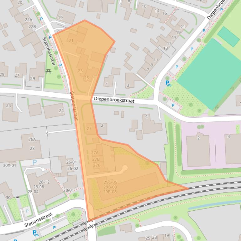 Kaart van postcodegebied 7031BN.