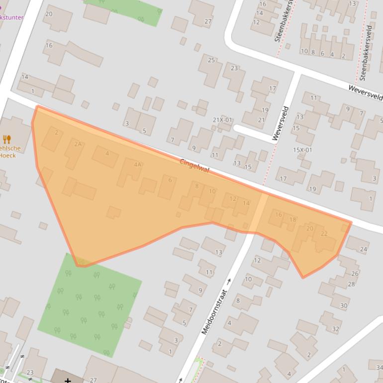 Kaart van postcodegebied 7031CC.