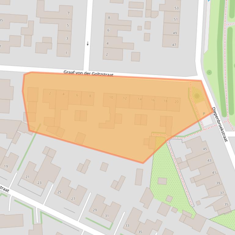 Kaart van postcodegebied 7031CG.