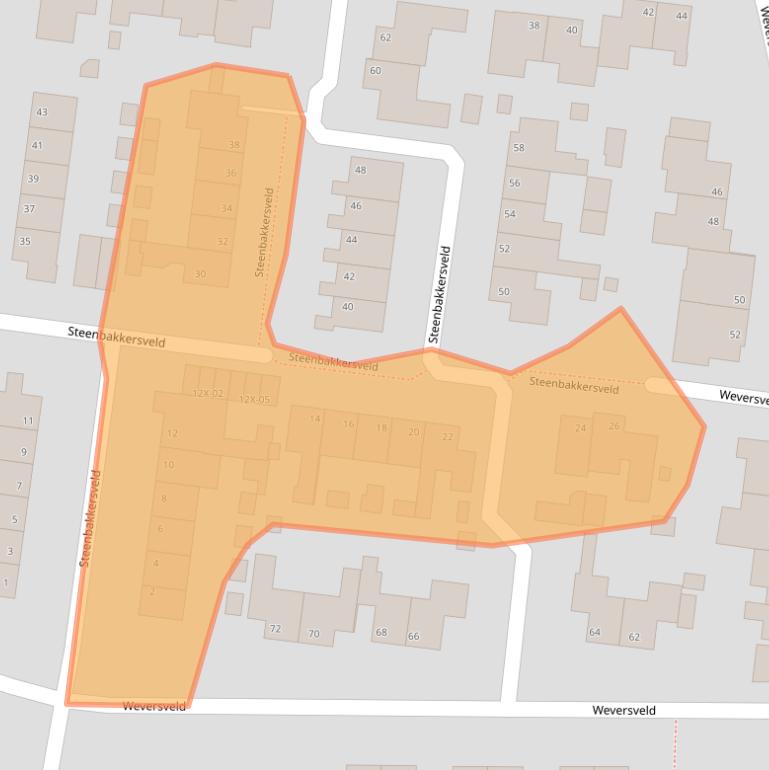 Kaart van postcodegebied 7031CX.