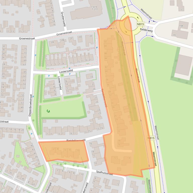 Kaart van postcodegebied 7031DL.