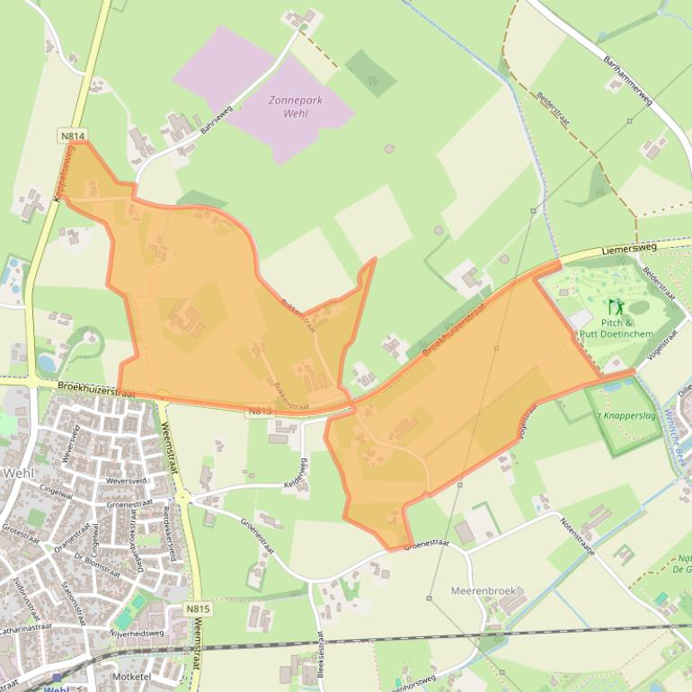 Kaart van postcodegebied 7031ED.