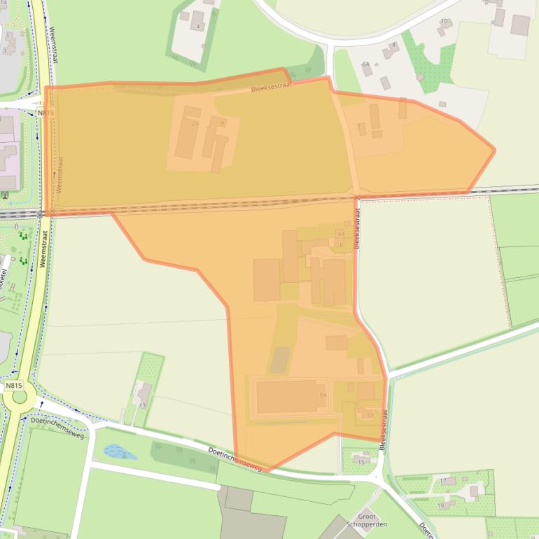 Kaart van postcodegebied 7031EL.