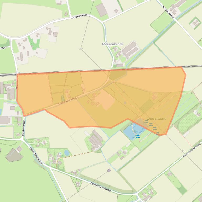 Kaart van postcodegebied 7031EM.