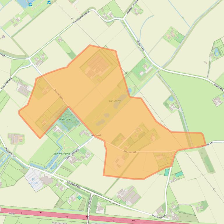Kaart van postcodegebied 7031ET.