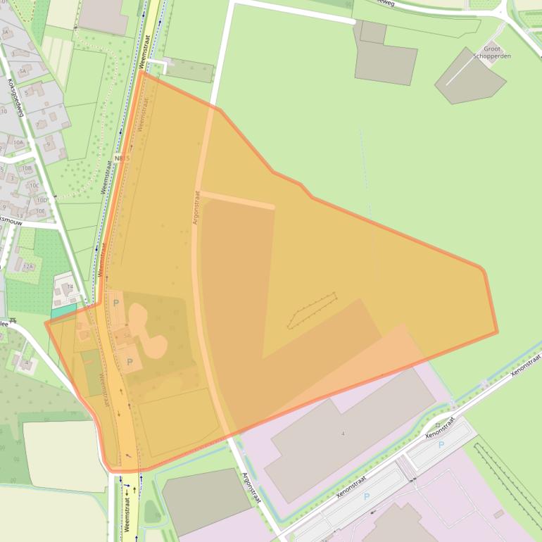 Kaart van postcodegebied 7031GE.