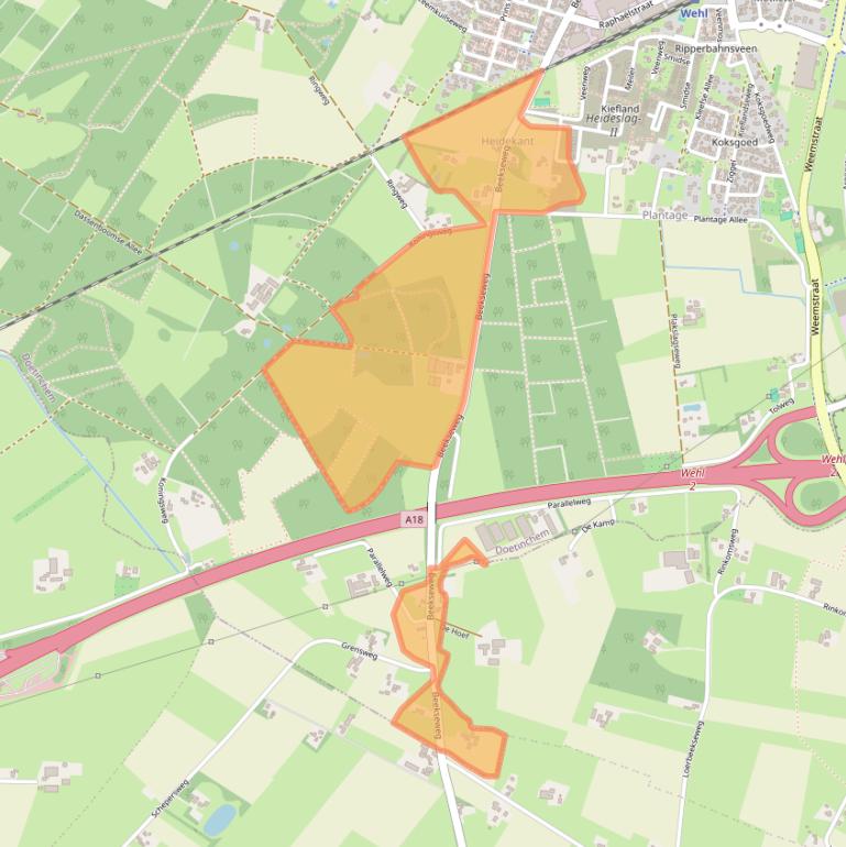 Kaart van postcodegebied 7031GN.