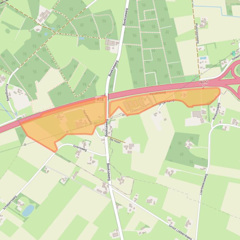Kaart van postcodegebied 7031GR.