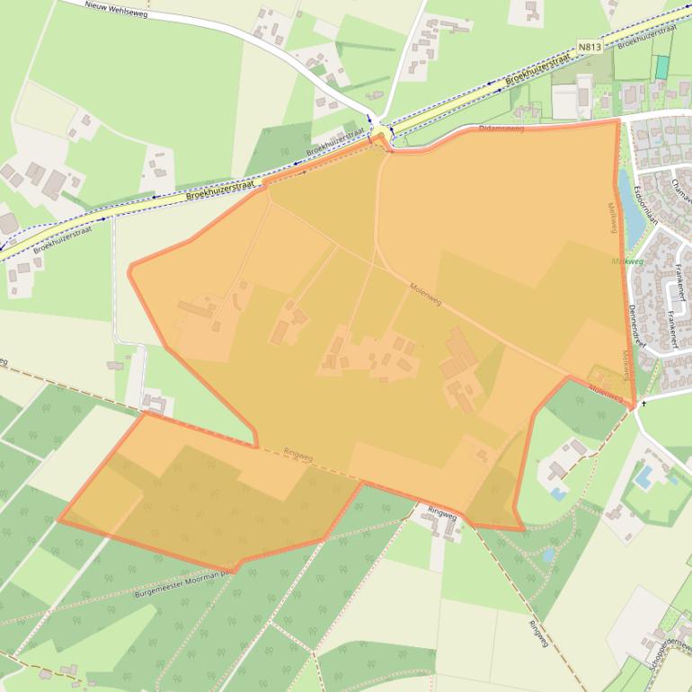 Kaart van postcodegebied 7031GX.