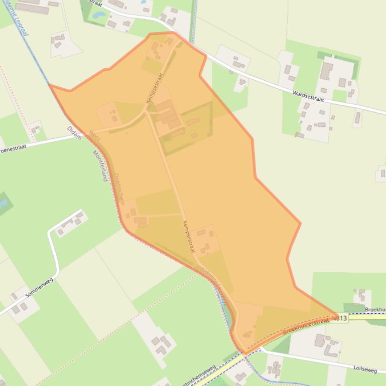 Kaart van postcodegebied 7031HE.