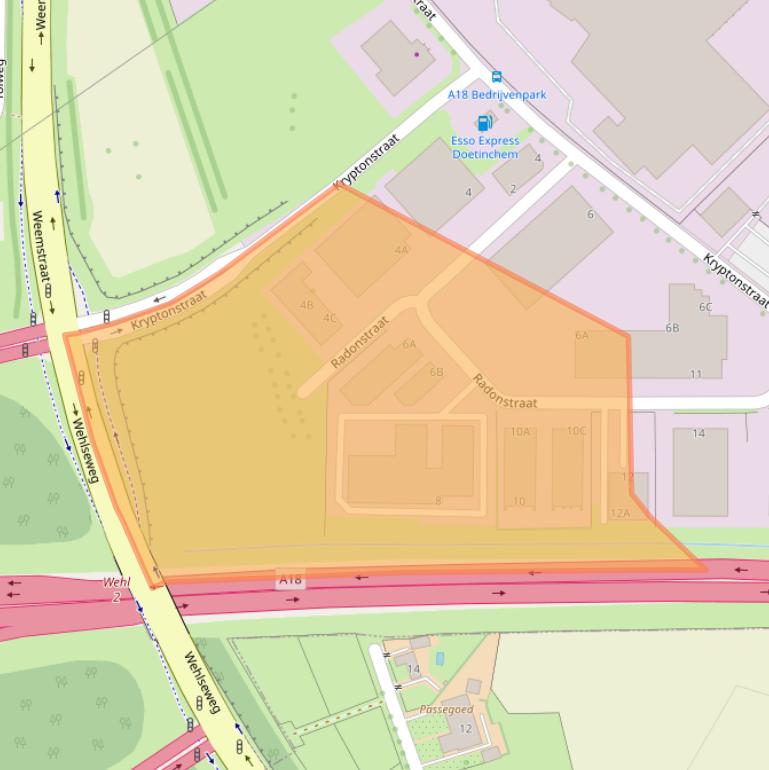 Kaart van postcodegebied 7031HX.