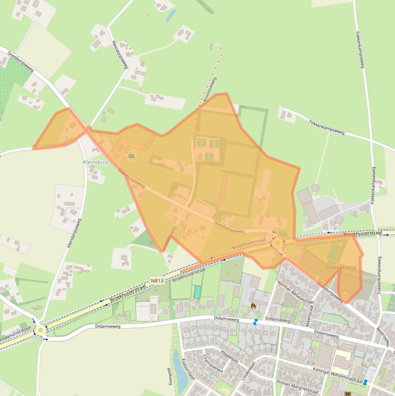 Kaart van postcodegebied 7031JC.