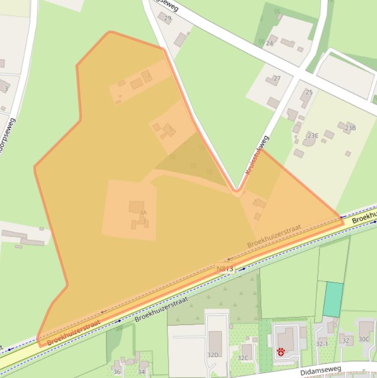 Kaart van postcodegebied 7031JD.