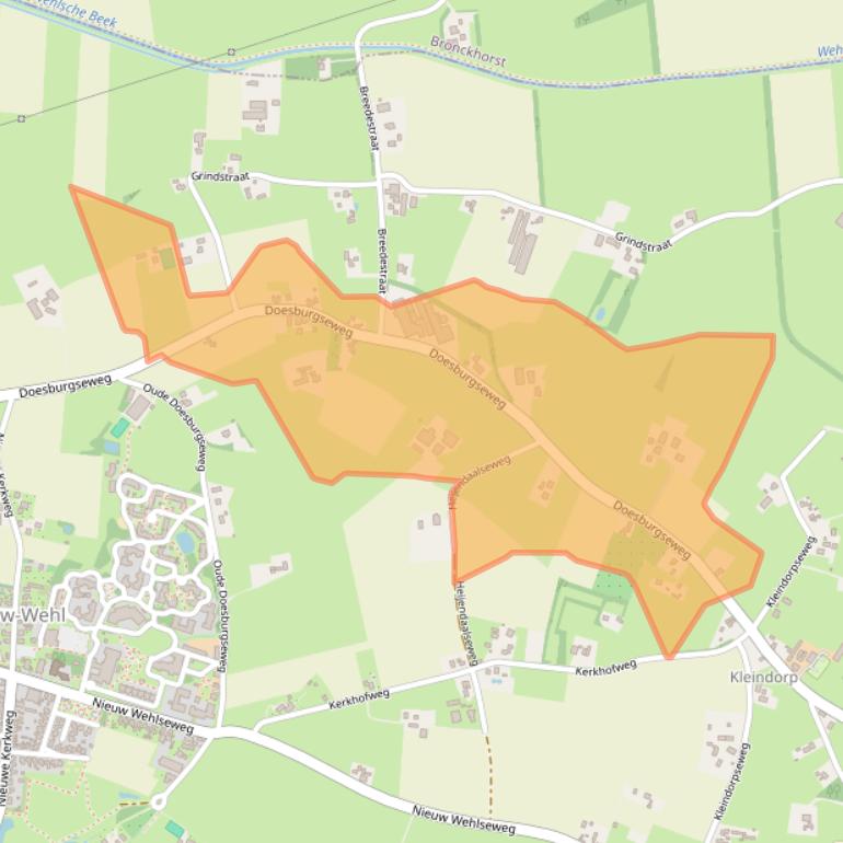 Kaart van postcodegebied 7031JG.