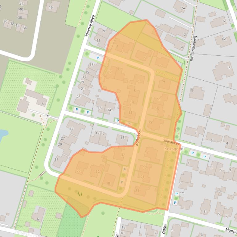 Kaart van postcodegebied 7031LD.