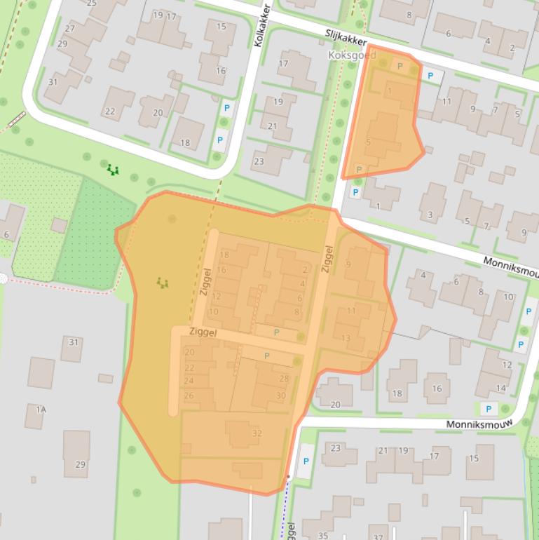 Kaart van postcodegebied 7031LG.