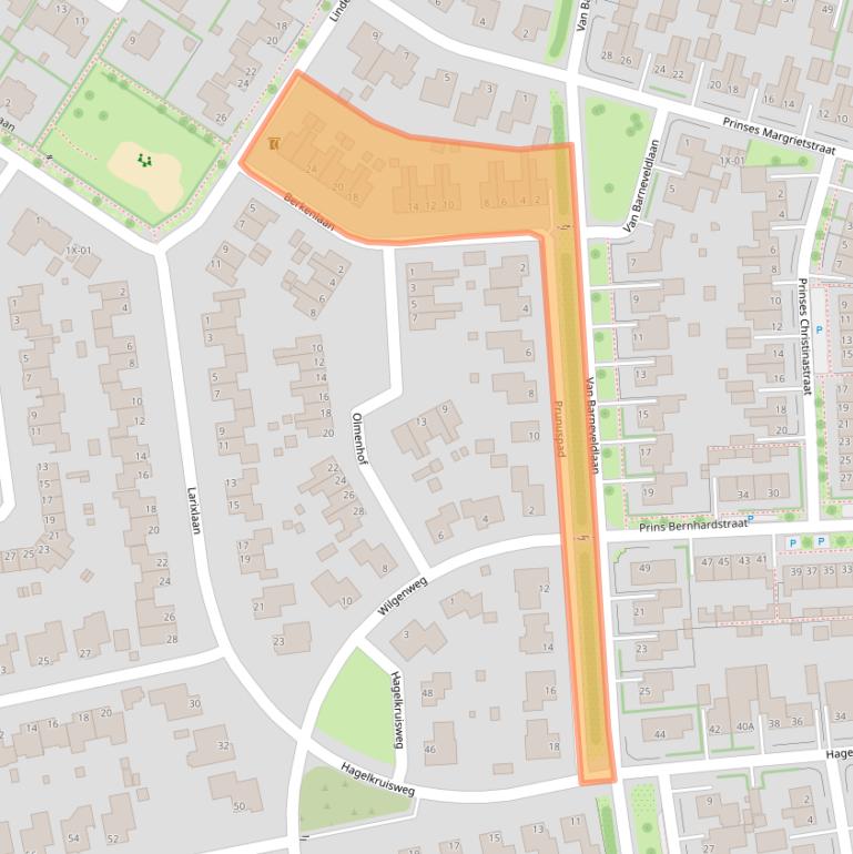 Kaart van postcodegebied 7031WB.