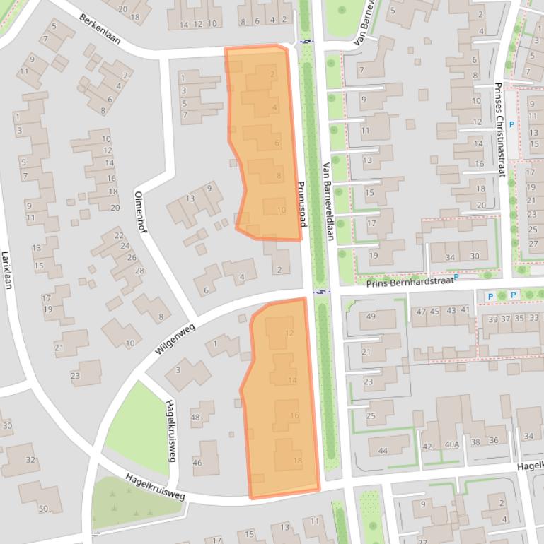 Kaart van postcodegebied 7031WJ.
