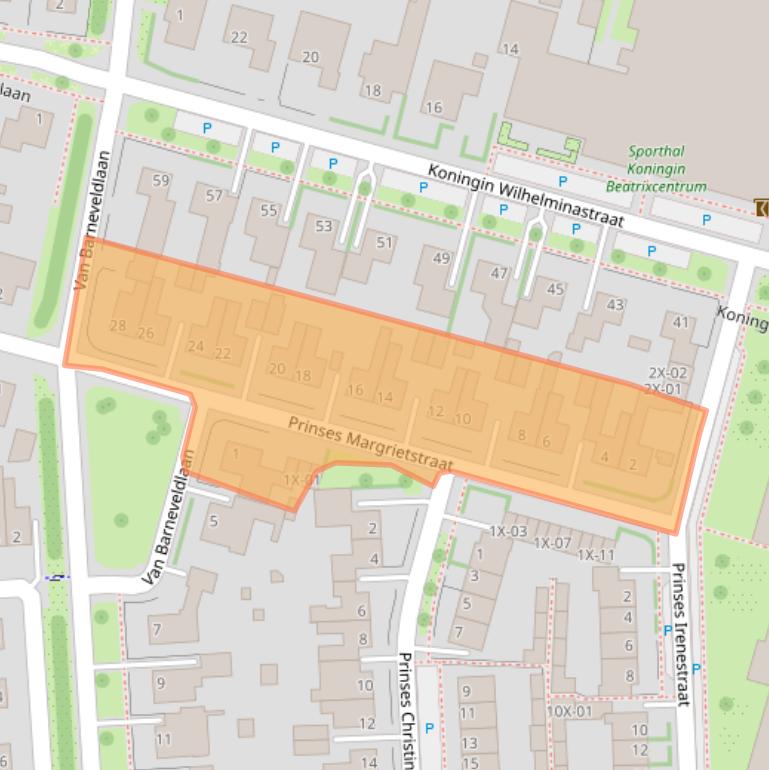 Kaart van postcodegebied 7031ZP.