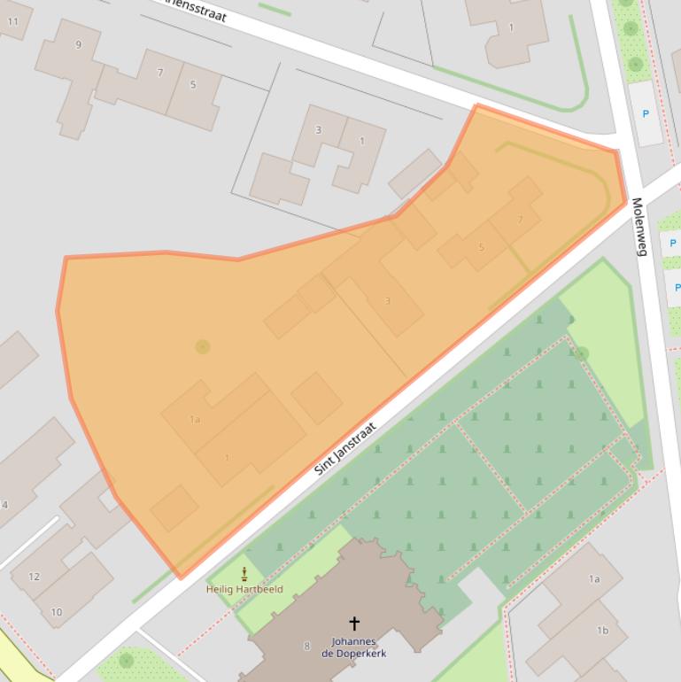 Kaart van postcodegebied 7035AC.