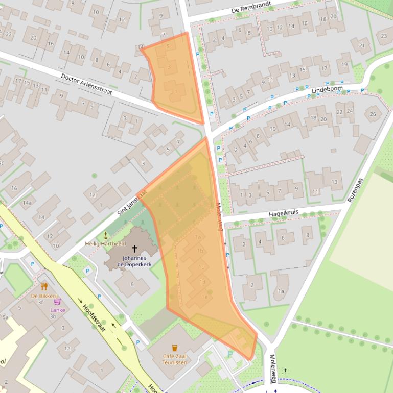 Kaart van postcodegebied 7035AD.