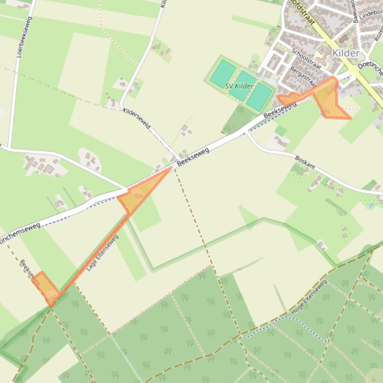 Kaart van postcodegebied 7035AX.