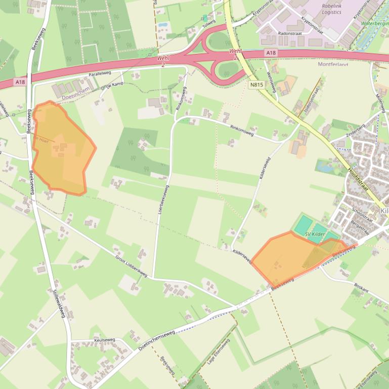 Kaart van postcodegebied 7035CD.