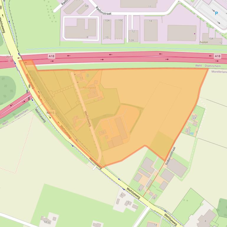 Kaart van postcodegebied 7035CE.