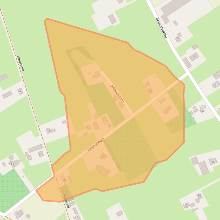 Kaart van postcodegebied 7035CV.