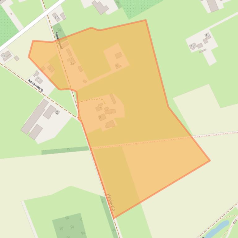 Kaart van postcodegebied 7035DA.