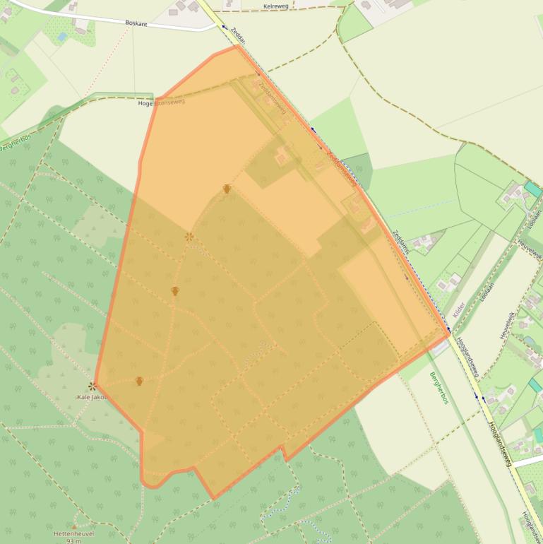 Kaart van postcodegebied 7035DD.